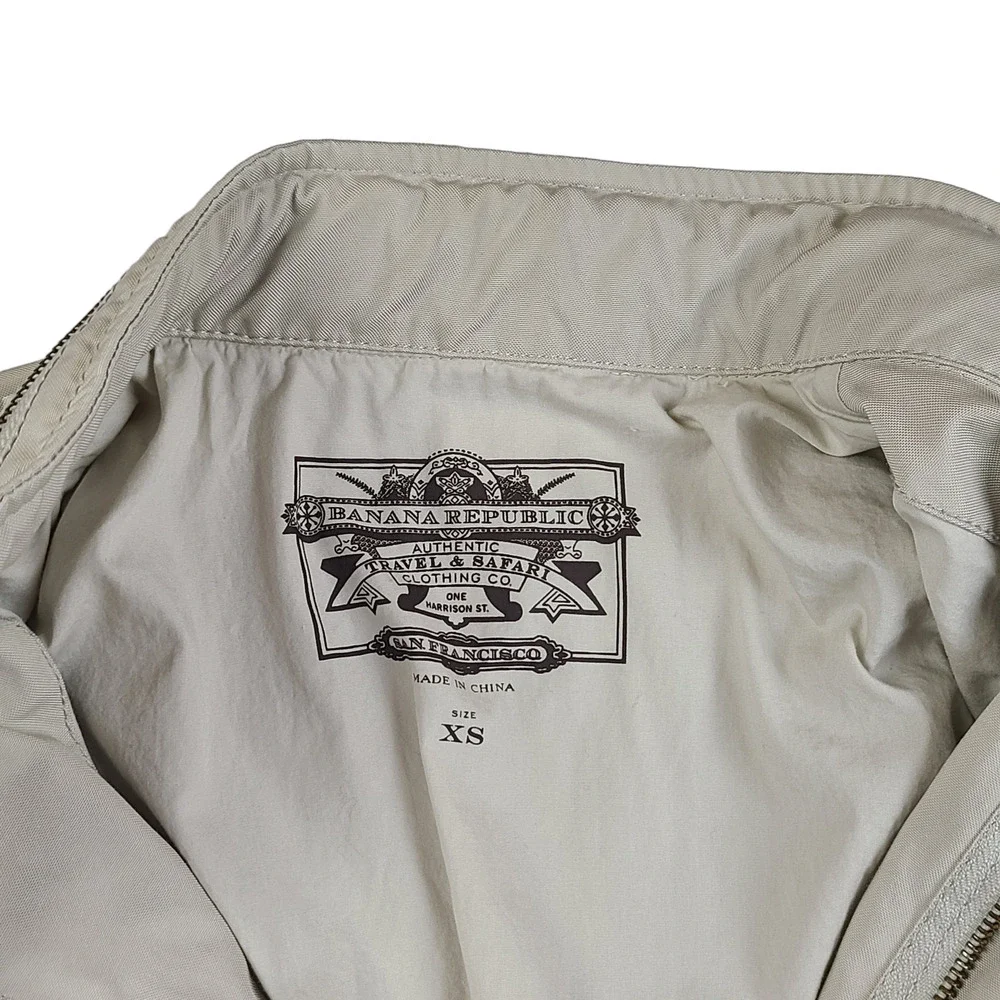 Womens Vintage Banana Republic Travel Safari Jacket Size XS Utility